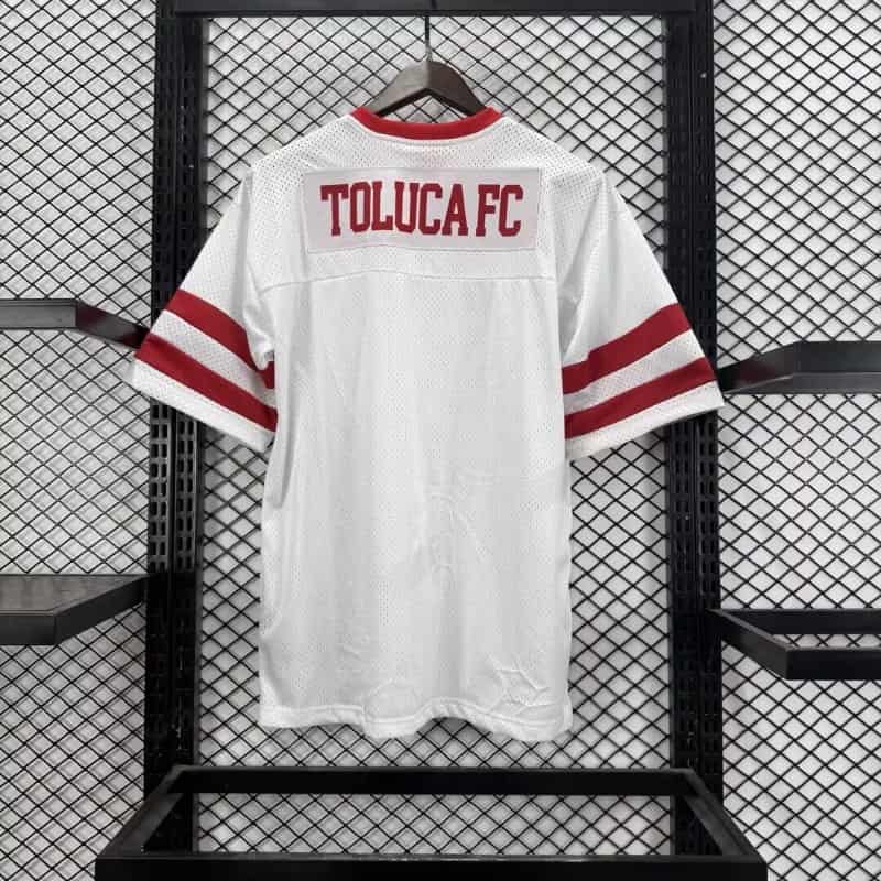 Thailand Quality(AAA) 26/27 Deportivo Toluca White NFL Jersey