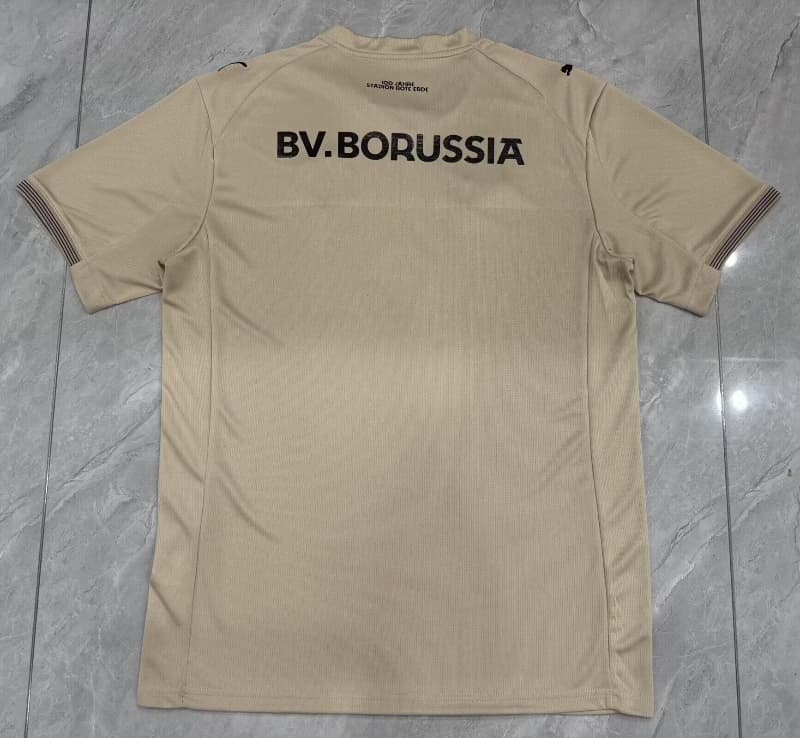 Thailand Quality(AAA) 26/27 Dortmund Goalkeeper Light Yellow Soccer Jersey
