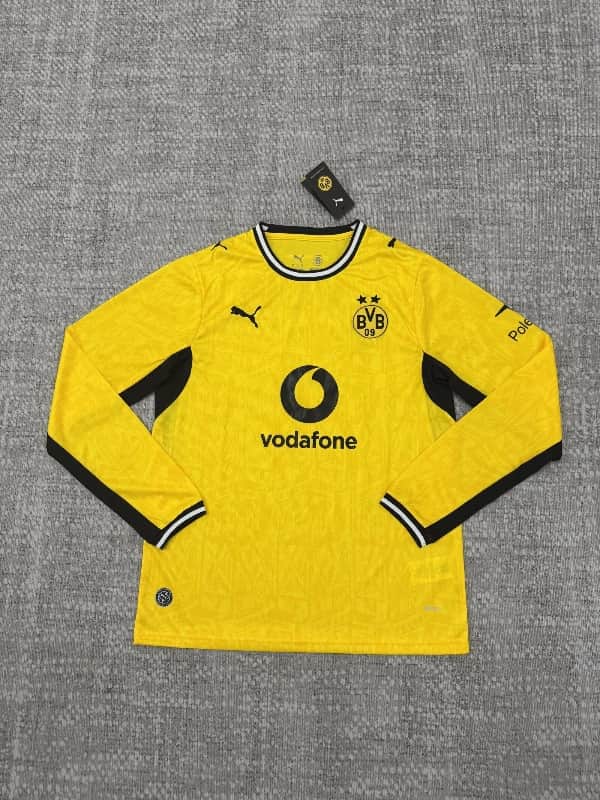 Thailand Quality(AAA) 26/27 Dortmund Home Long Sleeve Soccer Jersey (Leaked)