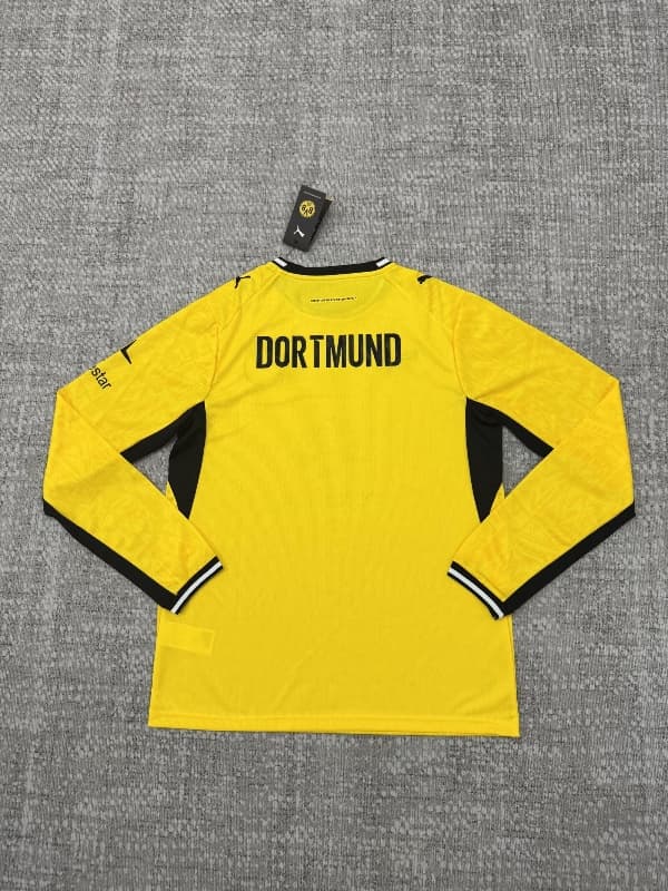 Thailand Quality(AAA) 26/27 Dortmund Home Long Sleeve Soccer Jersey (Leaked)