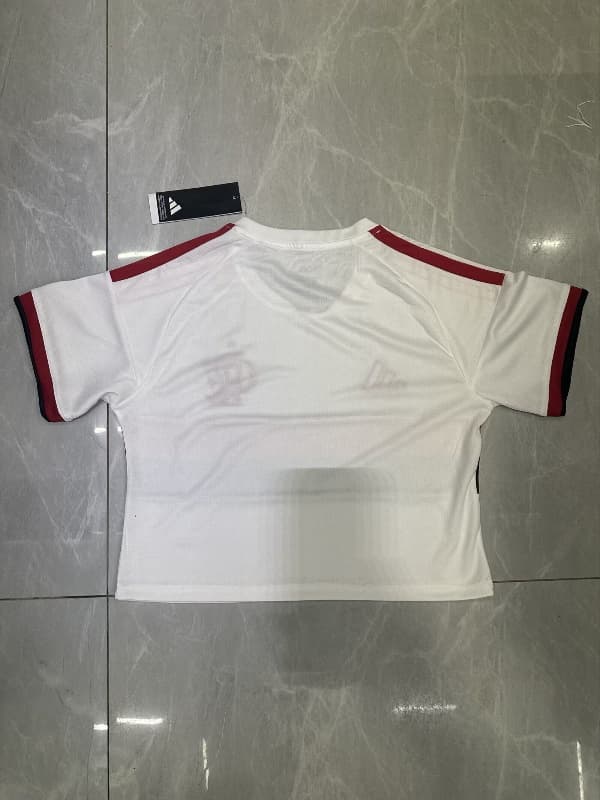 Thailand Quality(AAA) 2026 Flamengo Away Women Cropped Soccer Jersey