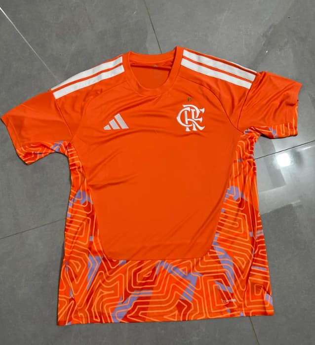 Thailand Quality(AAA) 2026 Flamengo Goalkeeper Orange Soccer Jersey