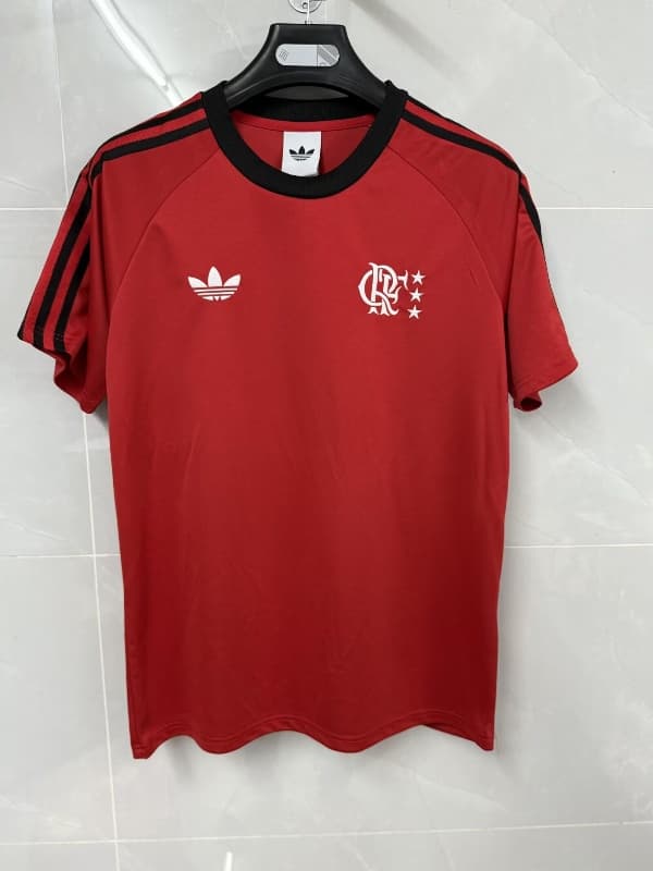 Thailand Quality(AAA) 2026 Flamengo Red Soccer Jersey