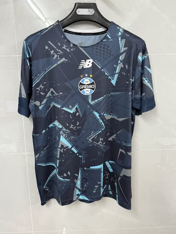 Thailand Quality(AAA) 2026 Gremio Goalkeeper Dark Blue Soccer Jersey Thailand Quality(AAA) 2026 Gremio Goalkeeper Dark Blue Soccer Jersey