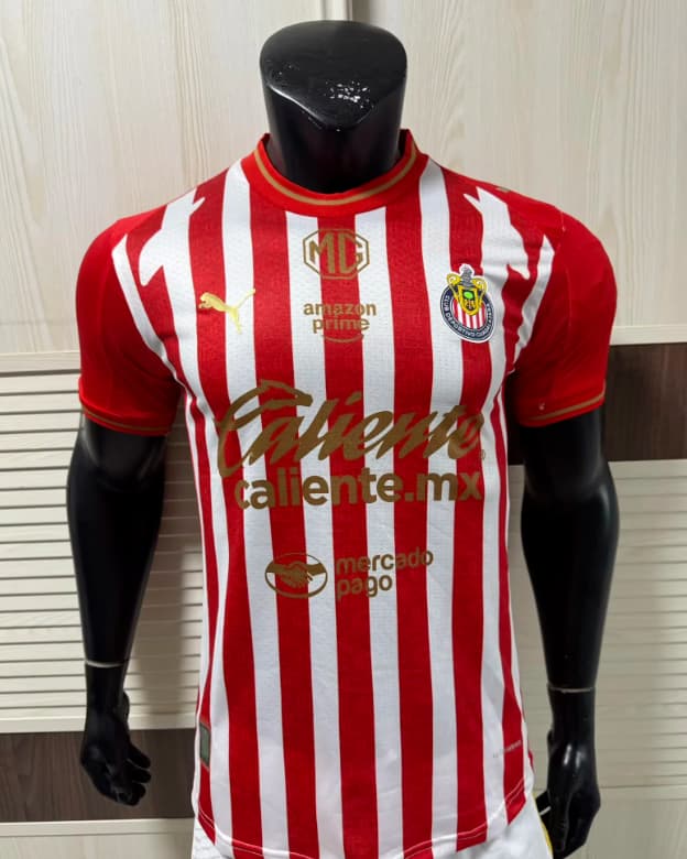Thailand Quality(AAA) 26/27 Guadalajara Home Soccer Jersey (Player) Thailand Quality(AAA) 26/27 Guadalajara Home Soccer Jersey (Player)