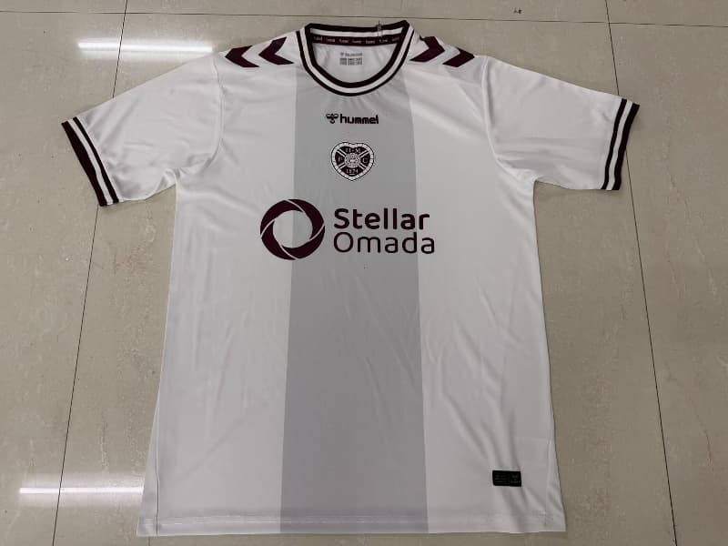 Thailand Quality(AAA) 26/27 Heart Of Midlothian Away Soccer Jersey