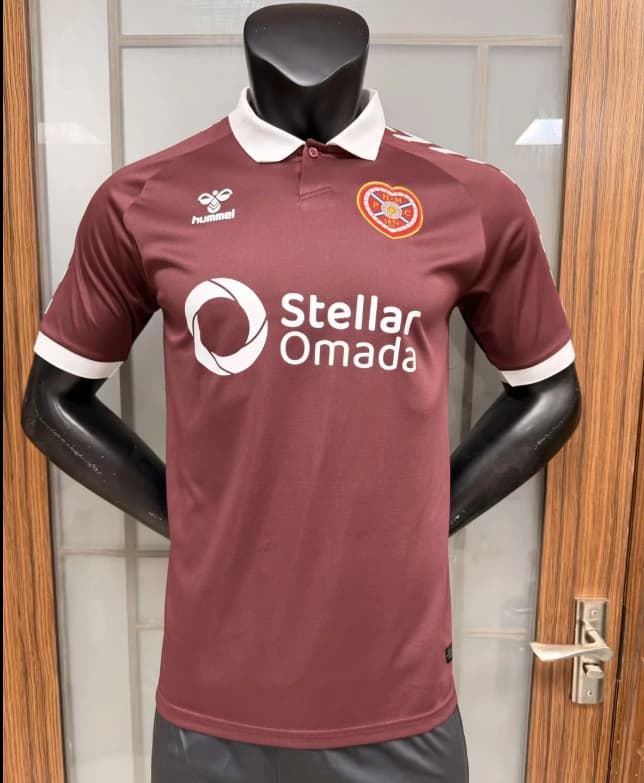 Thailand Quality(AAA) 26/27 Heart Of Midlothian Home Soccer Jersey