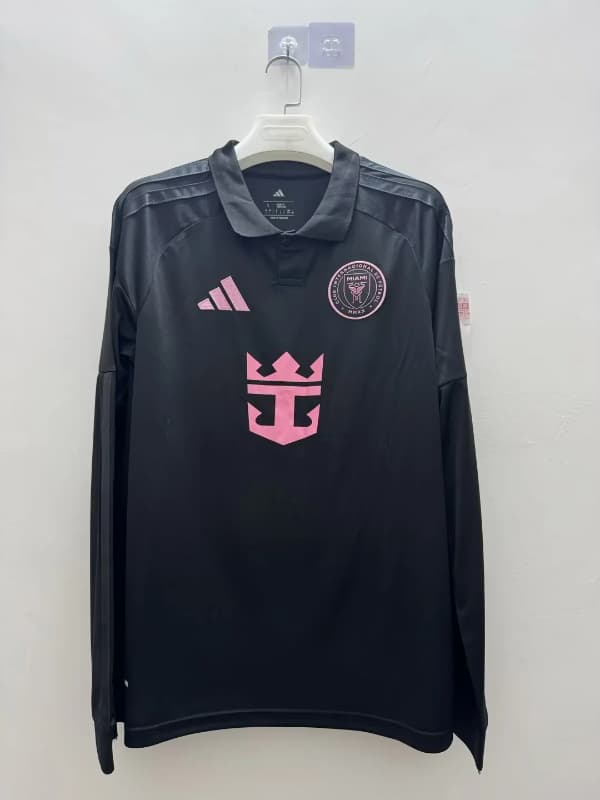 Thailand Quality(AAA) 2026 Inter Miami Away Long Sleeve Soccer Jersey