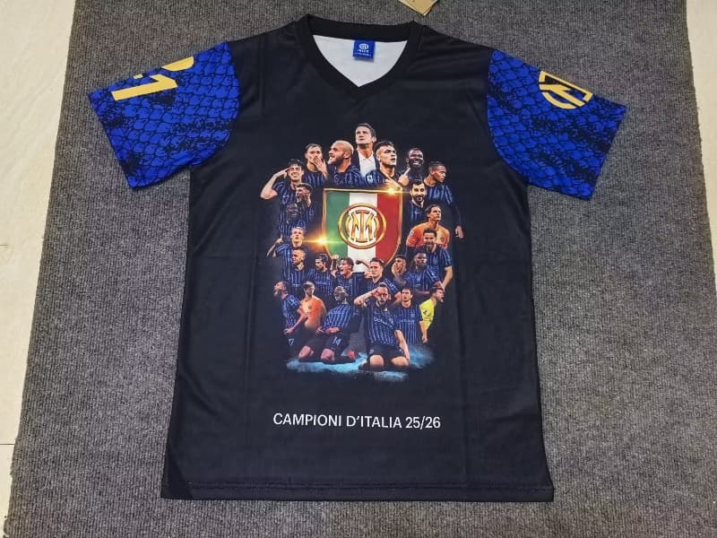 Thailand Quality(AAA) 25/26 Inter Milan 21 Champions Soccer Jersey