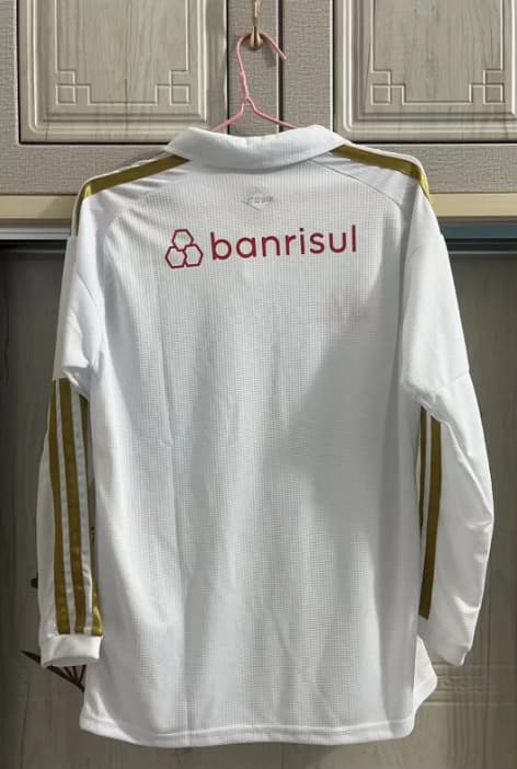 Thailand Quality(AAA) 2026 Sport Club Internacional Away Long Sleeve Soccer Jersey