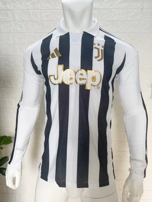 Thailand Quality(AAA) 26/27 Juventus Home Long Sleeve Soccer Jersey (Player) Leaked Thailand Quality(AAA) 26/27 Juventus Home Long Sleeve Soccer Jersey (Player) Leaked