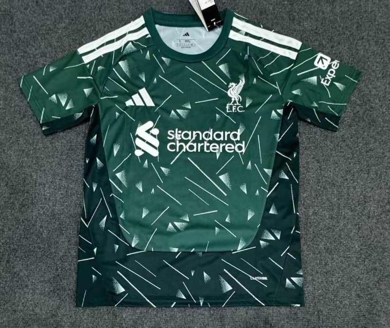 Thailand Quality(AAA) 26/27 Liverpool Goalkeeper Green Soccer Jersey Thailand Quality(AAA) 26/27 Liverpool Goalkeeper Green Soccer Jersey