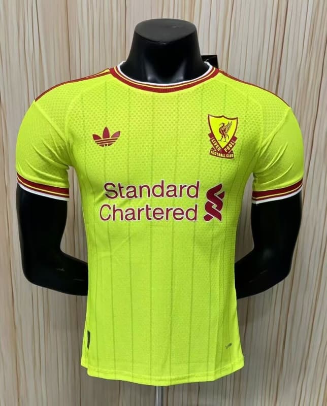 Thailand Quality(AAA) 26/27 Liverpool Green Soccer Jersey (Player) Thailand Quality(AAA) 26/27 Liverpool Green Soccer Jersey (Player)