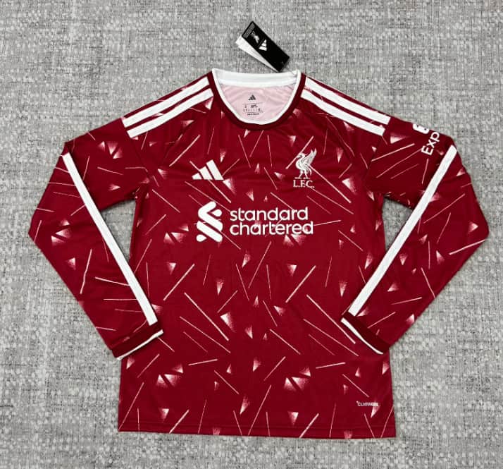 Thailand Quality(AAA) 26/27 Liverpool Home Long Sleeve Soccer Jersey (Leaked) Thailand Quality(AAA) 26/27 Liverpool Home Long Sleeve Soccer Jersey (Leaked)