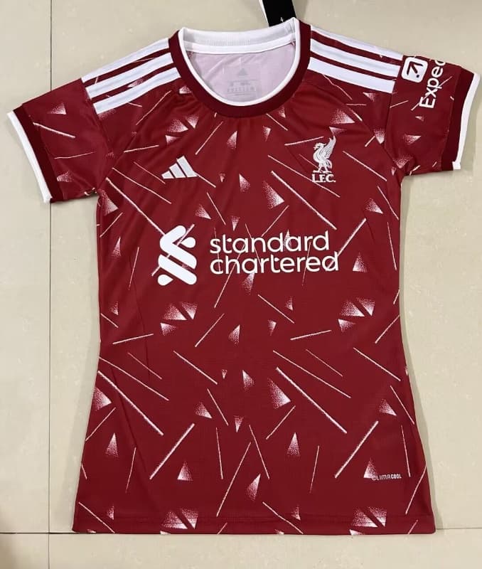 Thailand Quality(AAA) 26/27 Liverpool Home Women Soccer Jersey (Leaked)