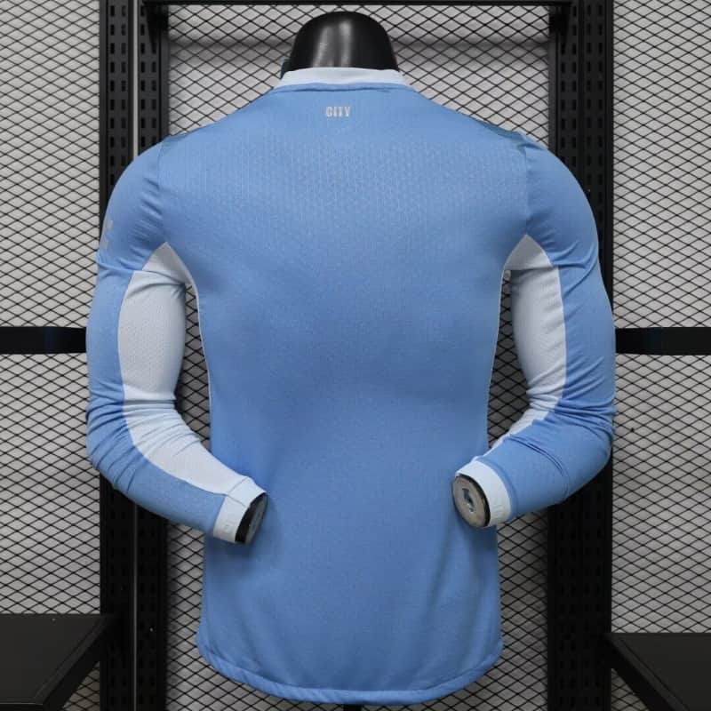 Thailand Quality(AAA) 26/27 Manchester City Home Long Sleeve Soccer Jersey (Player) Leaked