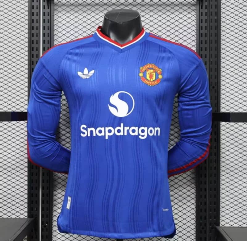 Thailand Quality(AAA) 26/27 Manchester United Away Long Sleeve Soccer Jersey (Player) Leaked