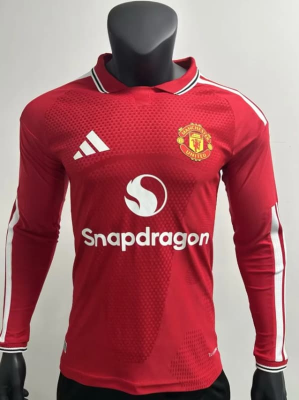 Thailand Quality(AAA) 26/27 Manchester United Home Long Sleeve Soccer Jersey (Player) Leaked Thailand Quality(AAA) 26/27 Manchester United Home Long Sleeve Soccer Jersey (Player) Leaked