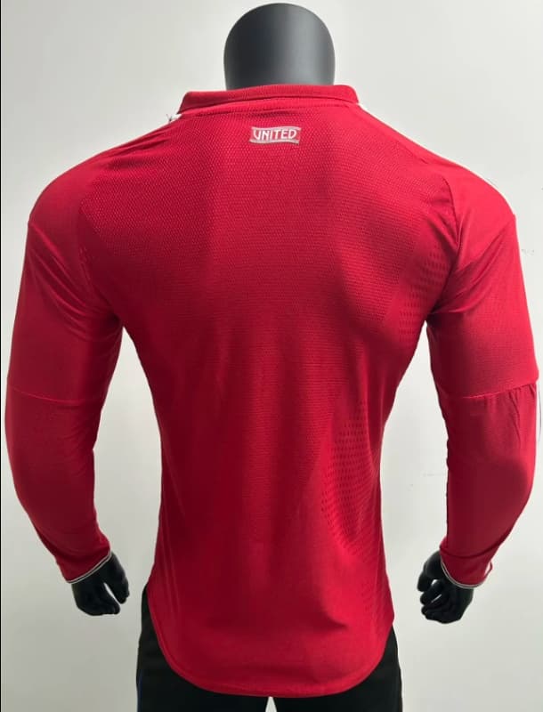Thailand Quality(AAA) 26/27 Manchester United Home Long Sleeve Soccer Jersey (Player) Leaked