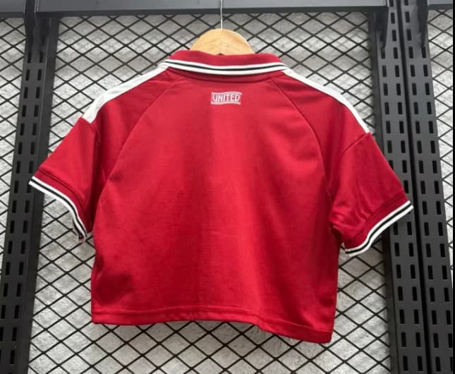 Thailand Quality(AAA) 26/27 Manchester United Home Women Cropped Soccer Jersey