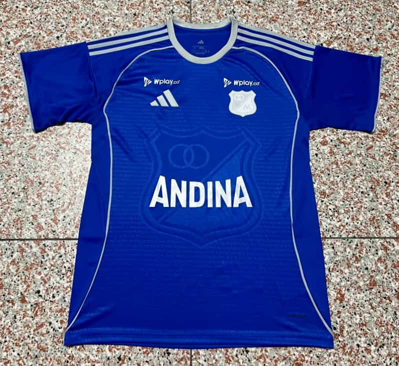 Thailand Quality(AAA) 2026 Millonarios Home Soccer Jersey Thailand Quality(AAA) 2026 Millonarios Home Soccer Jersey