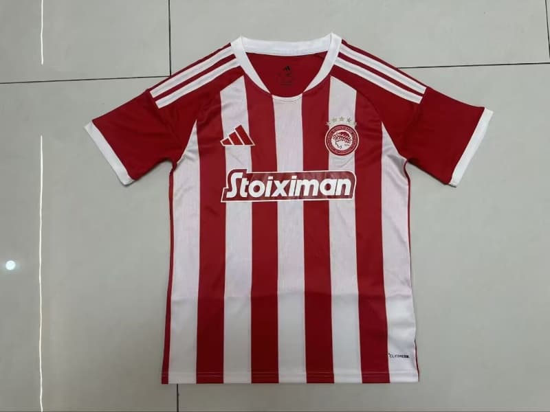 Thailand Quality(AAA) 26/27 Olympiacos Home Soccer Jersey