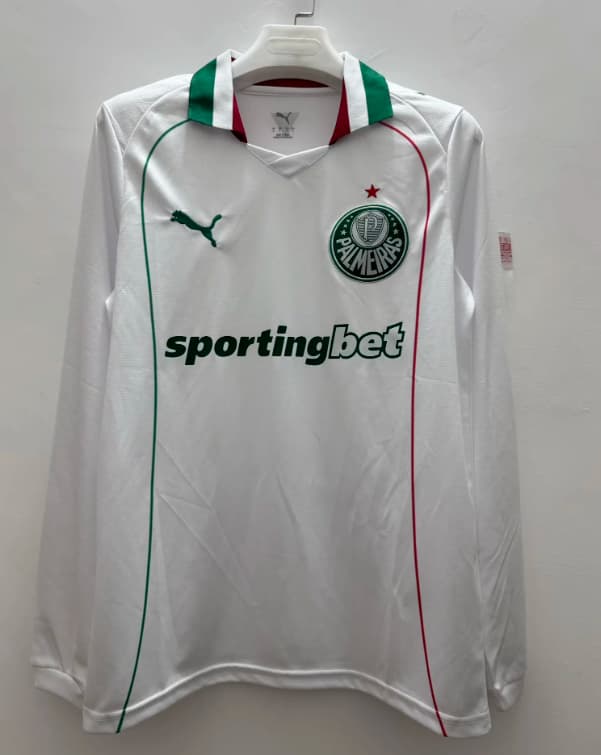 Thailand Quality(AAA) 2026 Palmeiras Away Long Sleeve Soccer Jersey