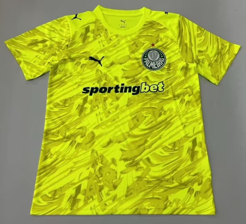 Thailand Quality(AAA) 2026 Palmeiras Goalkeeper Yellow Soccer Jersey