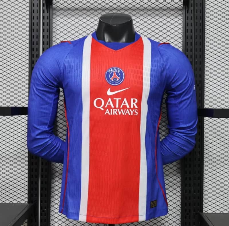 Thailand Quality(AAA) 26/27 Paris St Germain Home Long Sleeve Soccer Jersey (Player) Leaked