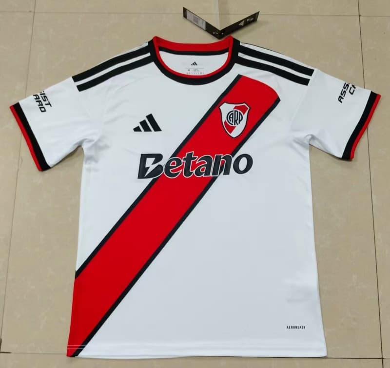 Thailand Quality(AAA) 2026 River Plate Home Soccer Jersey Thailand Quality(AAA) 2026 River Plate Home Soccer Jersey