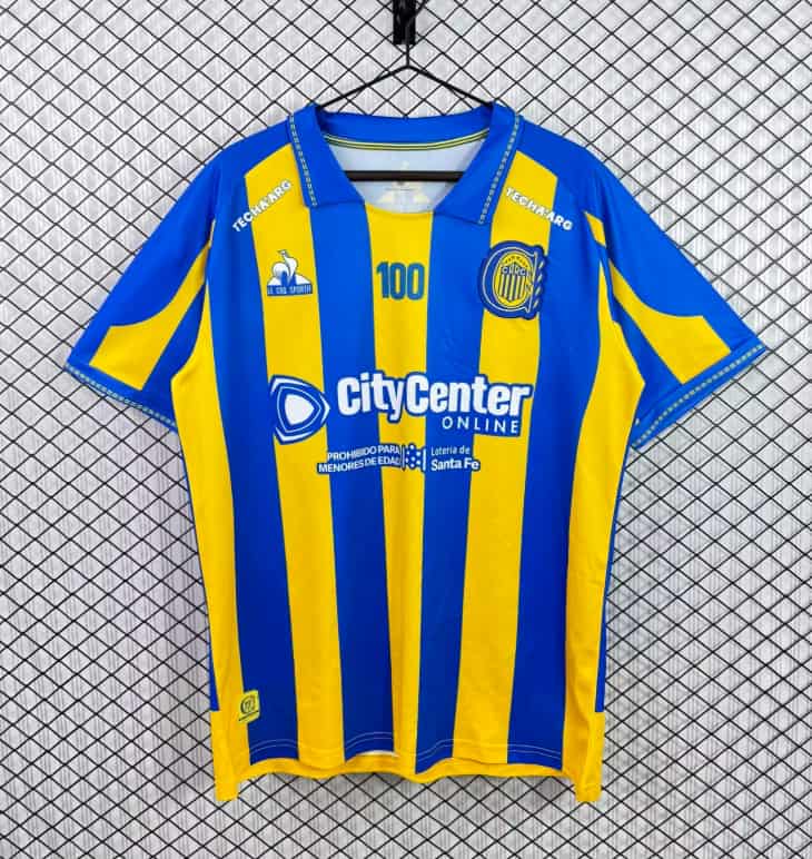 Thailand Quality(AAA) 2026 Rosario Central Home Soccer Jersey