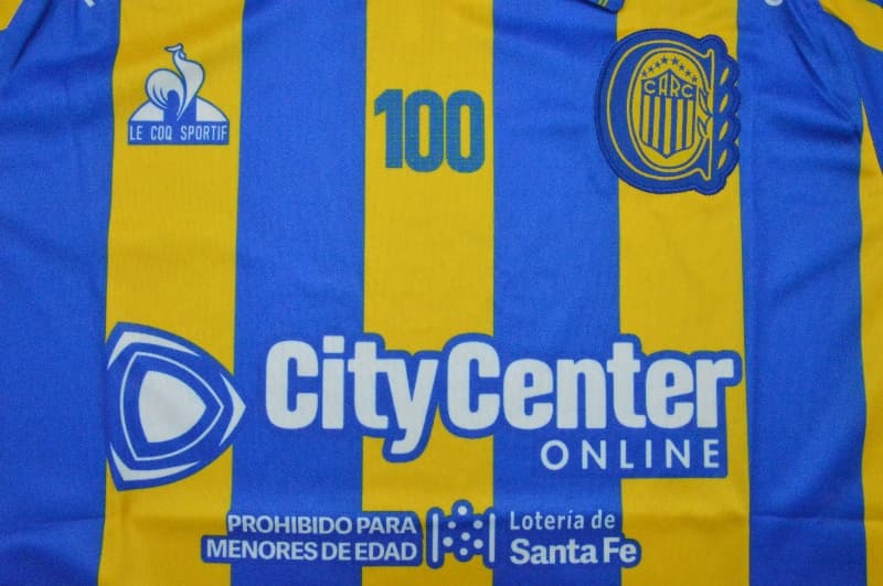 Thailand Quality(AAA) 2026 Rosario Central Home Soccer Jersey