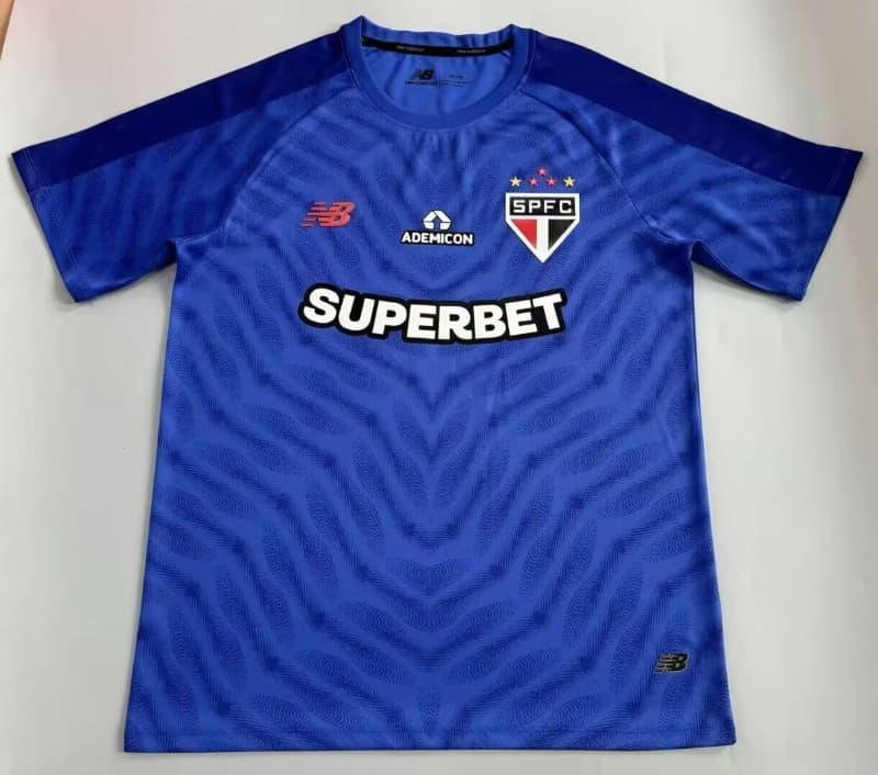 Thailand Quality(AAA) 2026 Sao Paulo Goalkeeper Blue Soccer Jersey