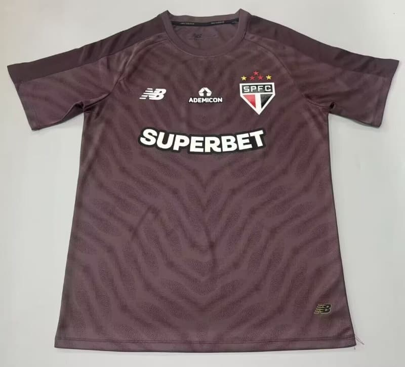 Thailand Quality(AAA) 2026 Sao Paulo Goalkeeper Brown Soccer Jersey