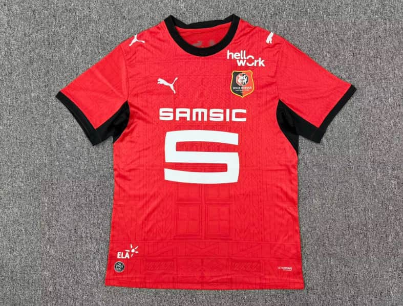 Thailand Quality(AAA) 26/27 Stade Rennais Home Soccer Jersey