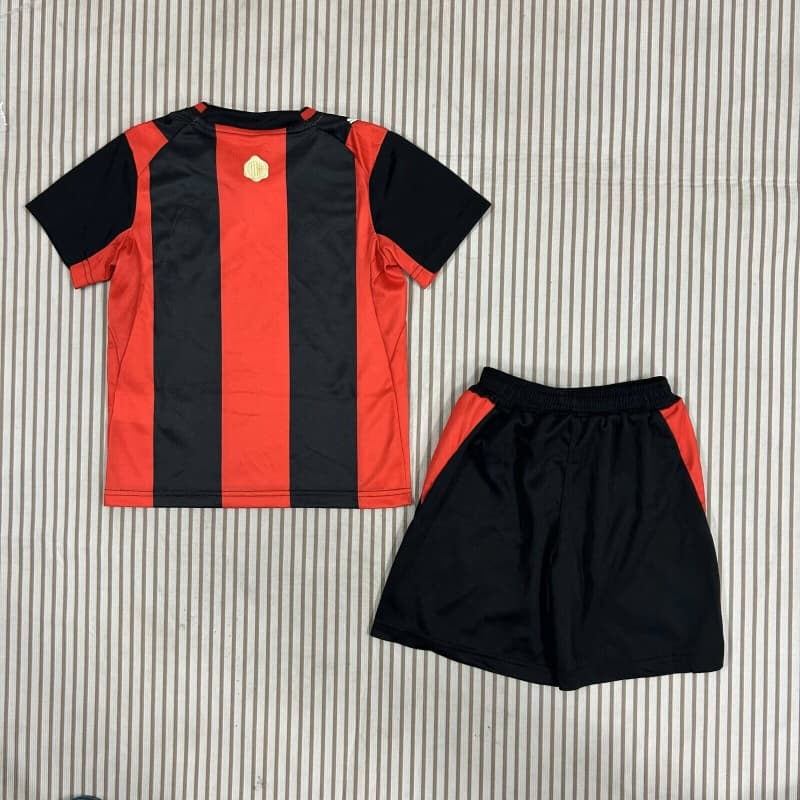 26/27 AC Milan Home Kids Soccer Jersey And Shorts (Leaked)