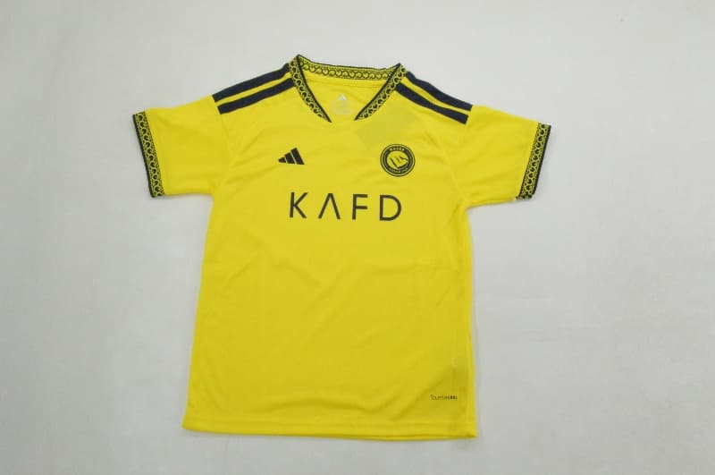 26/27 Al Nassr FC Home Kids Soccer Jersey And Shorts