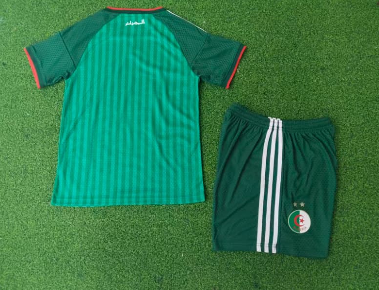 2026 Algeria World Cup Away Kids Soccer Jersey And Shorts