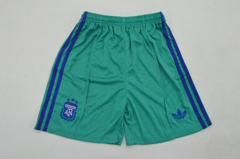 2026 Argentina World Cup Goalkeeper Green Kids Soccer Jersey And Shorts