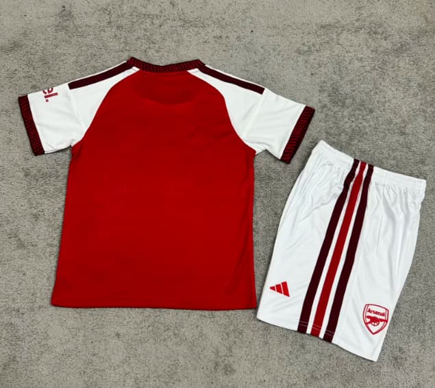 26/27 Arsenal Home Kids Soccer Jersey And Shorts (Leaked)