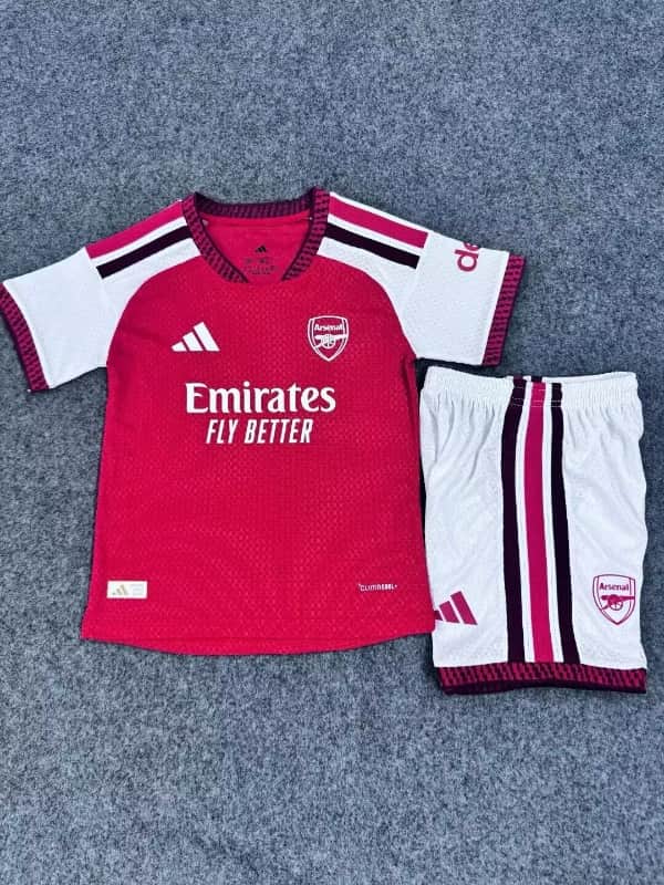26/27 Arsenal Home Kids Soccer Jersey And Shorts (Player) Leaked 26/27 Arsenal Home Kids Soccer Jersey And Shorts (Player) Leaked