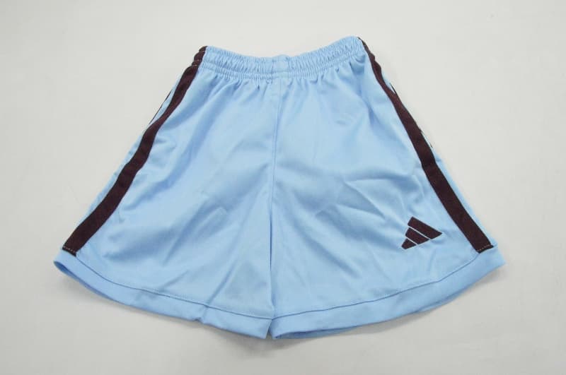 26/27 Aston Villa Home Kids Soccer Jersey And Shorts
