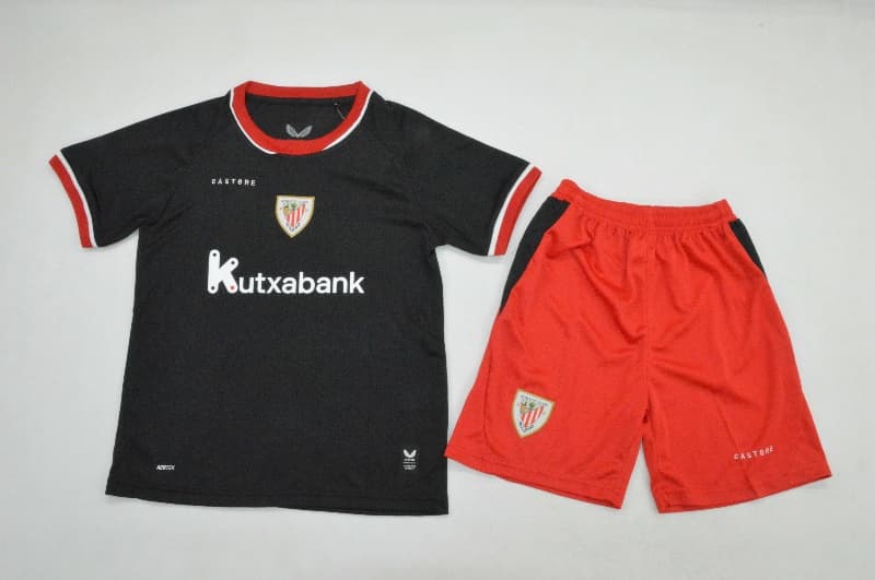 26/27 Athletic Bilbao Away Kids Soccer Jersey And Shorts