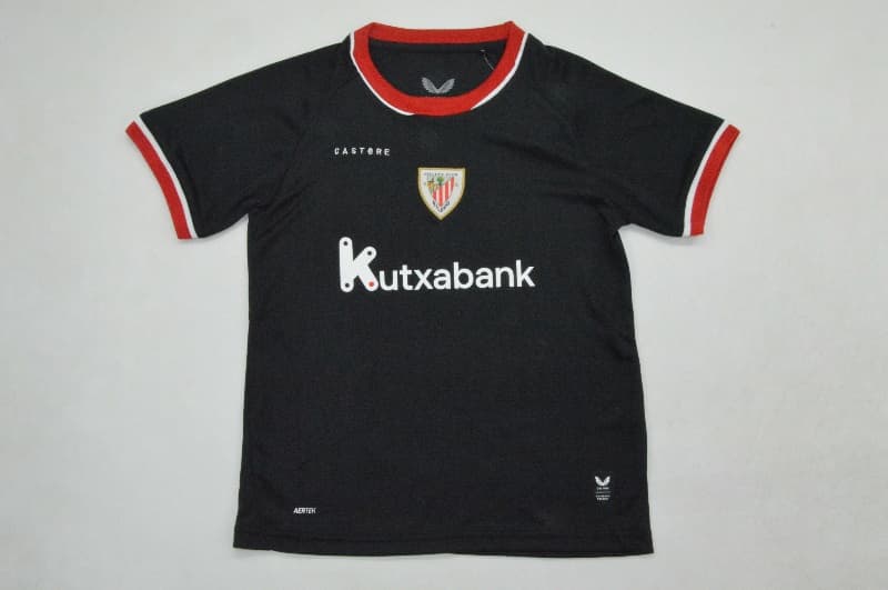 26/27 Athletic Bilbao Away Kids Soccer Jersey And Shorts