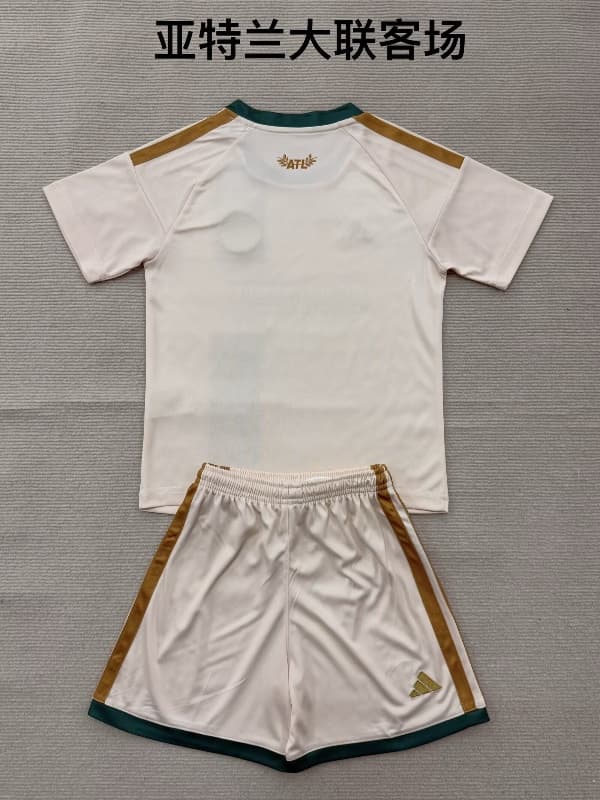 2026 Atlanta United Away Kids Soccer Jersey And Shorts