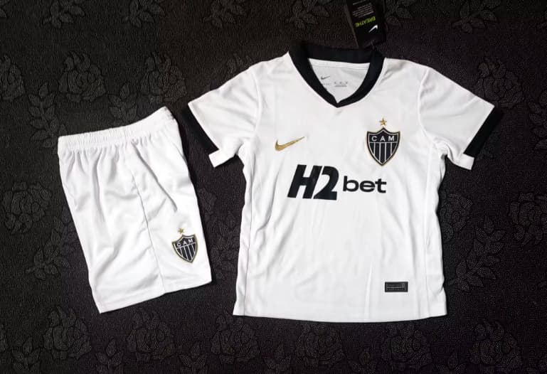 2026 Atletico Mineiro Away Kids Soccer Jersey And Shorts