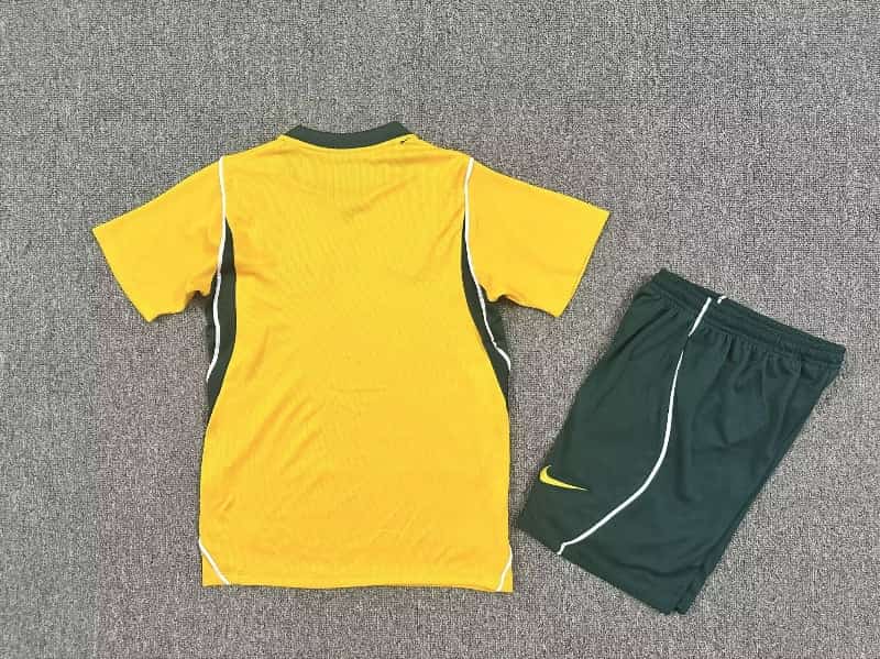 2026 Australia World Cup Home Kids Soccer Jersey And Shorts
