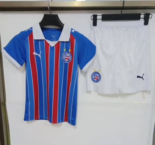 2026 Bahia Away Kids Soccer Jersey And Shorts