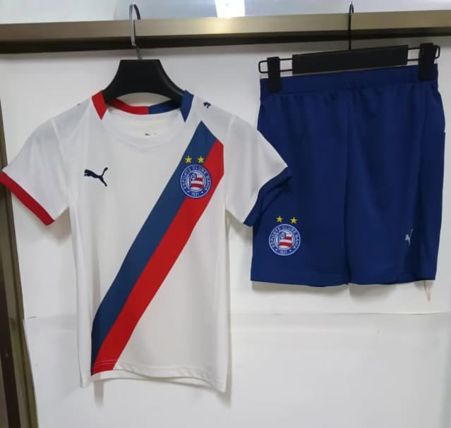 2026 Bahia Home Kids Soccer Jersey And Shorts