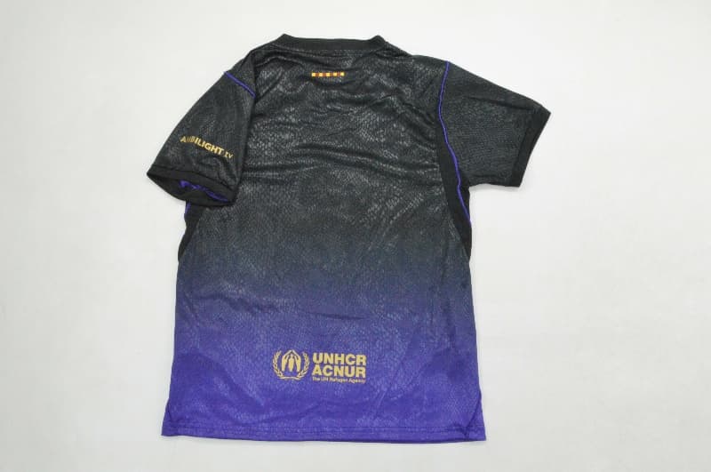26/27 Barcelona Away Kids Soccer Jersey And Shorts (Leaked)
